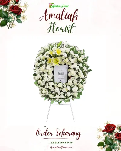 Krans Bunga Duka Cita pinggirsari